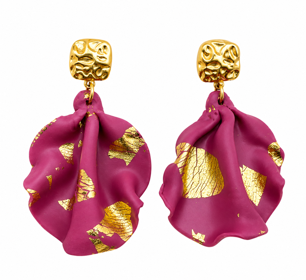 Éclosion – Fuchsia & éclats dorés