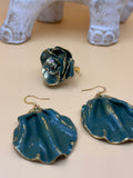 Parure Éclosion : Bague & Boucles d’oreilles Taille M