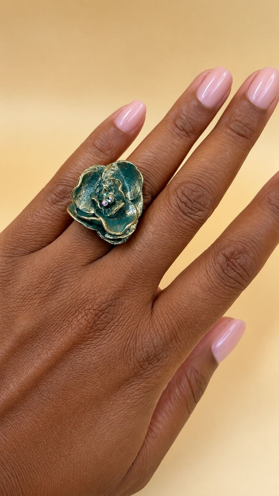 Parure Éclosion : Bague & Boucles d’oreilles Taille M