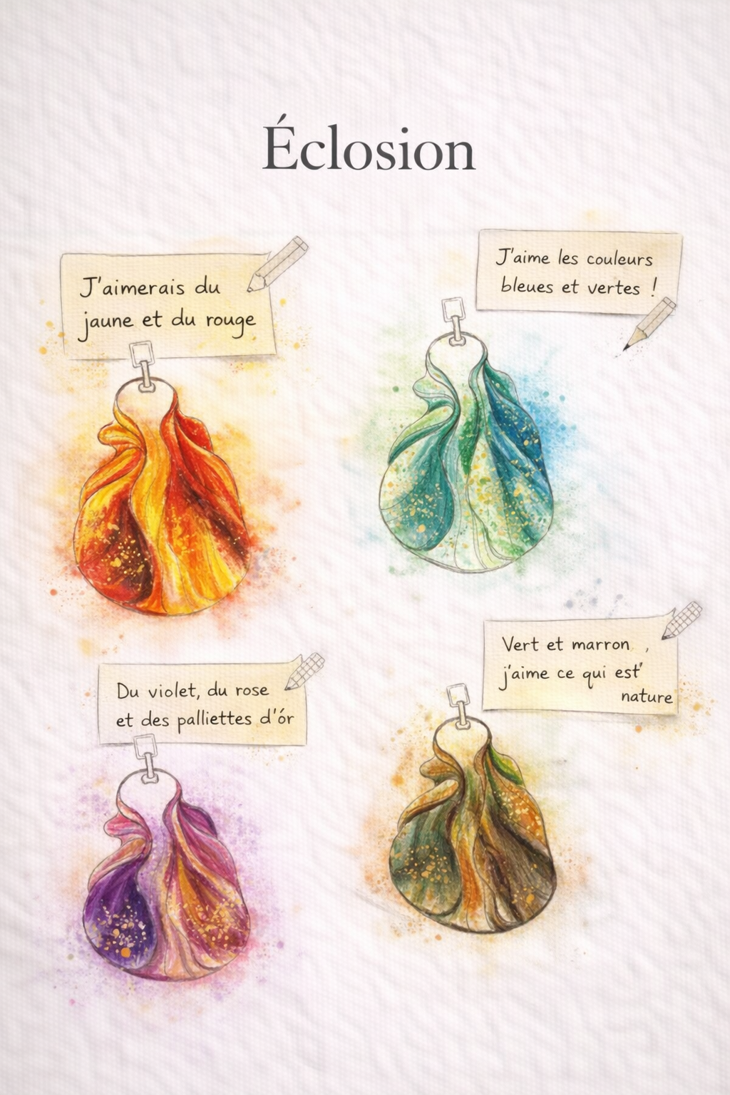 Éclosion - Commande personnalisée