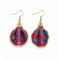 Boucles d’oreilles Éclosion – Rouge profond & nuances colorées